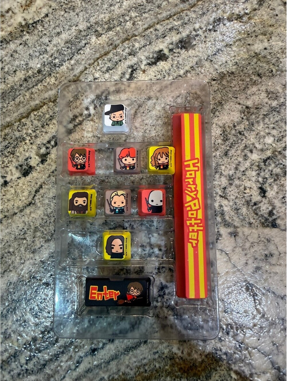 Set of 10 Custom Mechanical Keyboard Keycaps with Harry Potter Theme